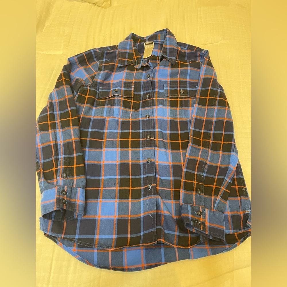 Patagonia Organic Cotton Women’s Flannel Shirt Plaid Size 8 Medium